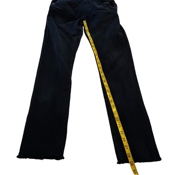 Neuw Sister Ray Overalls in Black 6 raw hem punk goth relaxed slouchy - Picture 8 of 13